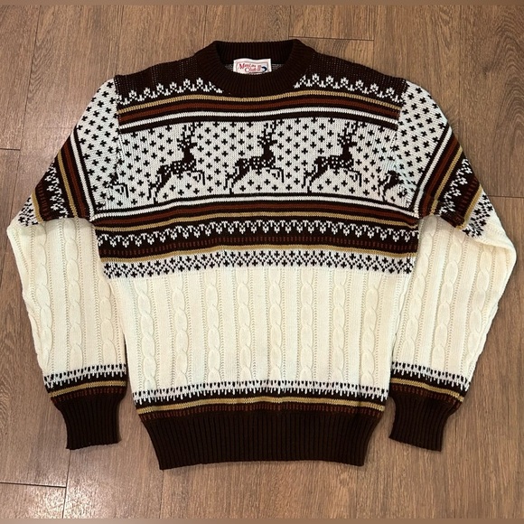 Vintage Marlin Club II Winter Holiday Christmas Sweater - L - Picture 1 of 7
